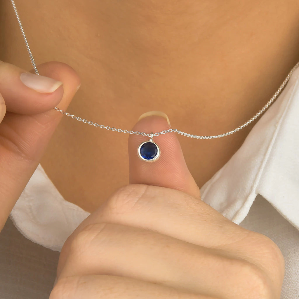 Conjunto Ponto de Luz Azul Escuro de Prata