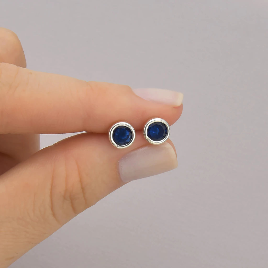 Conjunto Ponto de Luz Azul Escuro de Prata