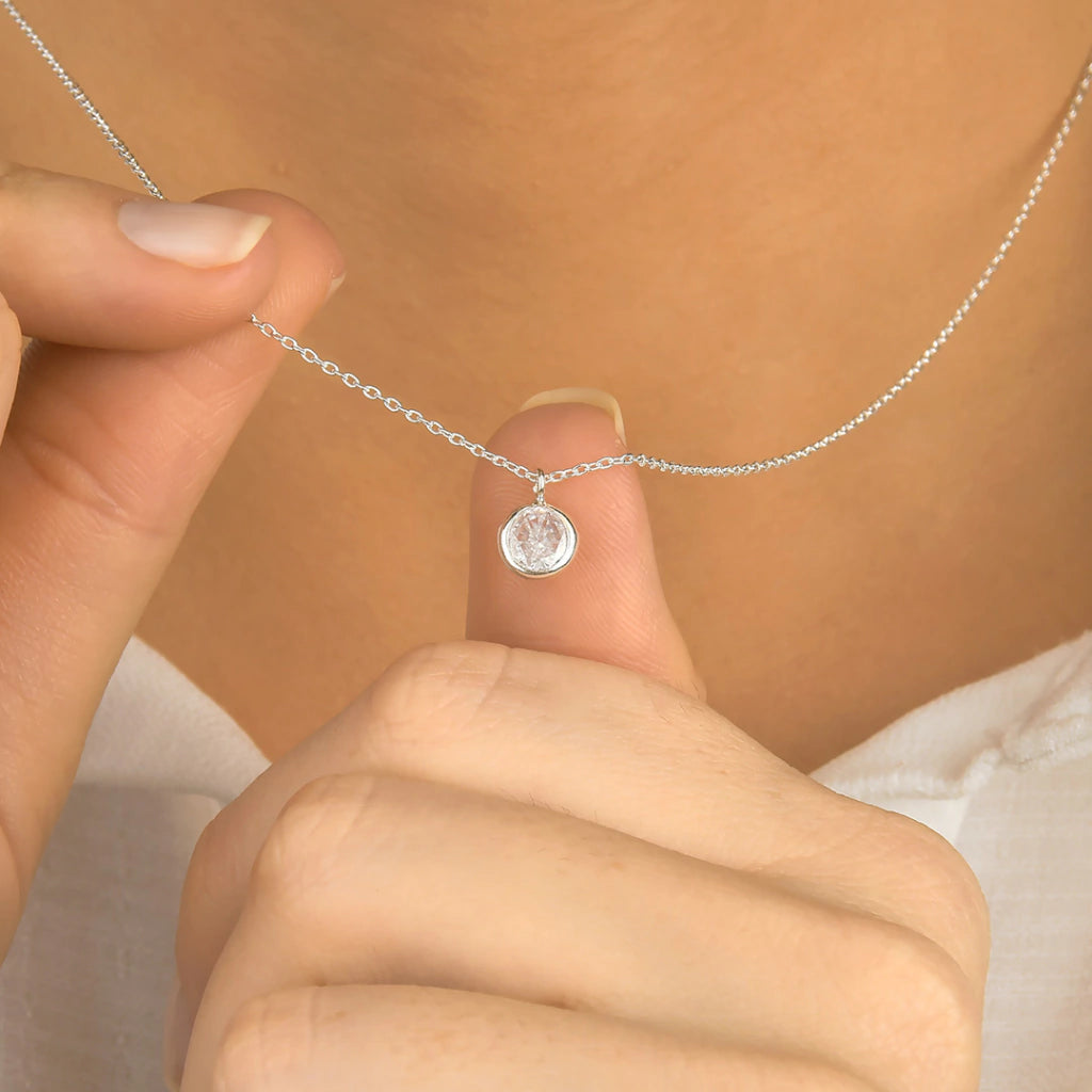 Conjunto Ponto de Luz Cristal de Prata