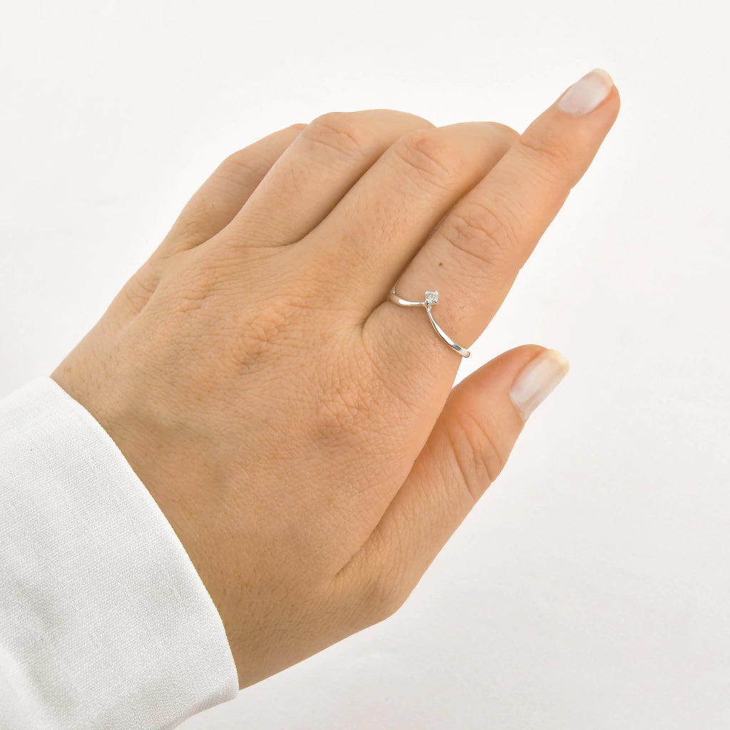 Anel Ponto de Luz de Prata